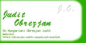 judit obrezjan business card